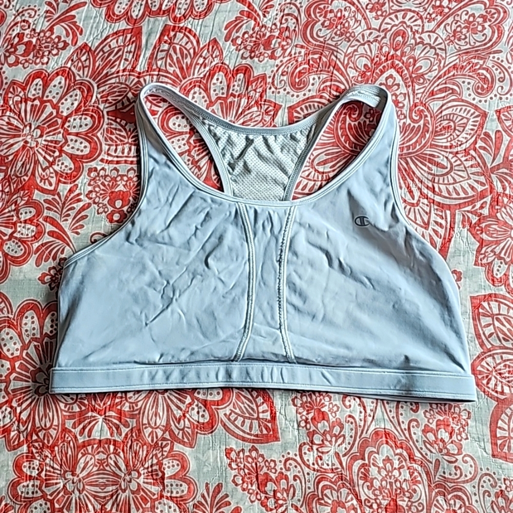 Champion White Sports Bra Plus Size 4x